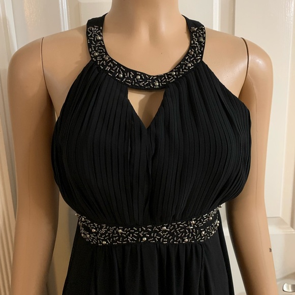 Women’s halter neck maxi floaty long dress size M - Picture 4 of 15